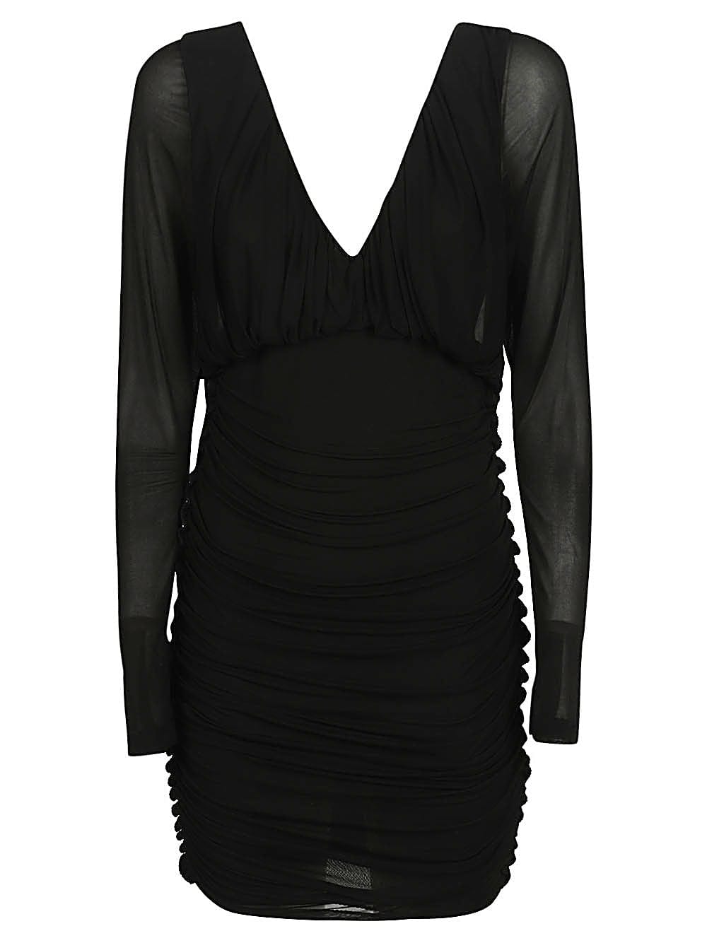 Dresses 38 Saint Laurent Black Short Jersey Dress Brand