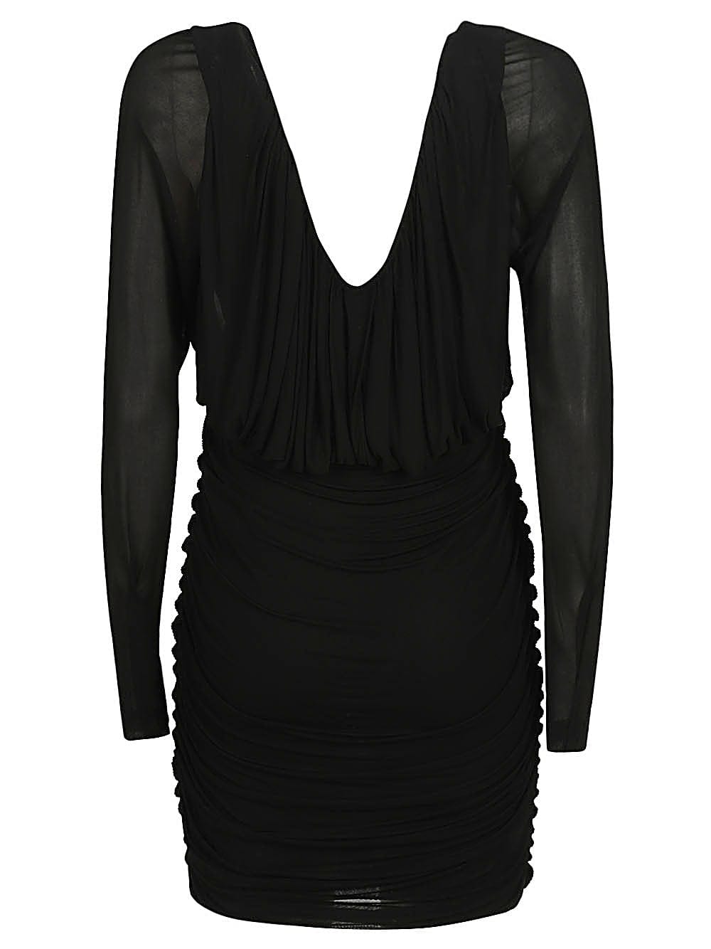 Dresses 38 Saint Laurent Black Short Jersey Dress Brand