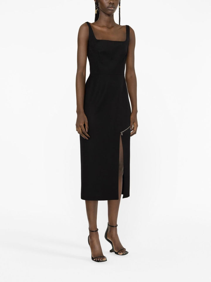 Alexander McQueen zip-embellished Midi Dress