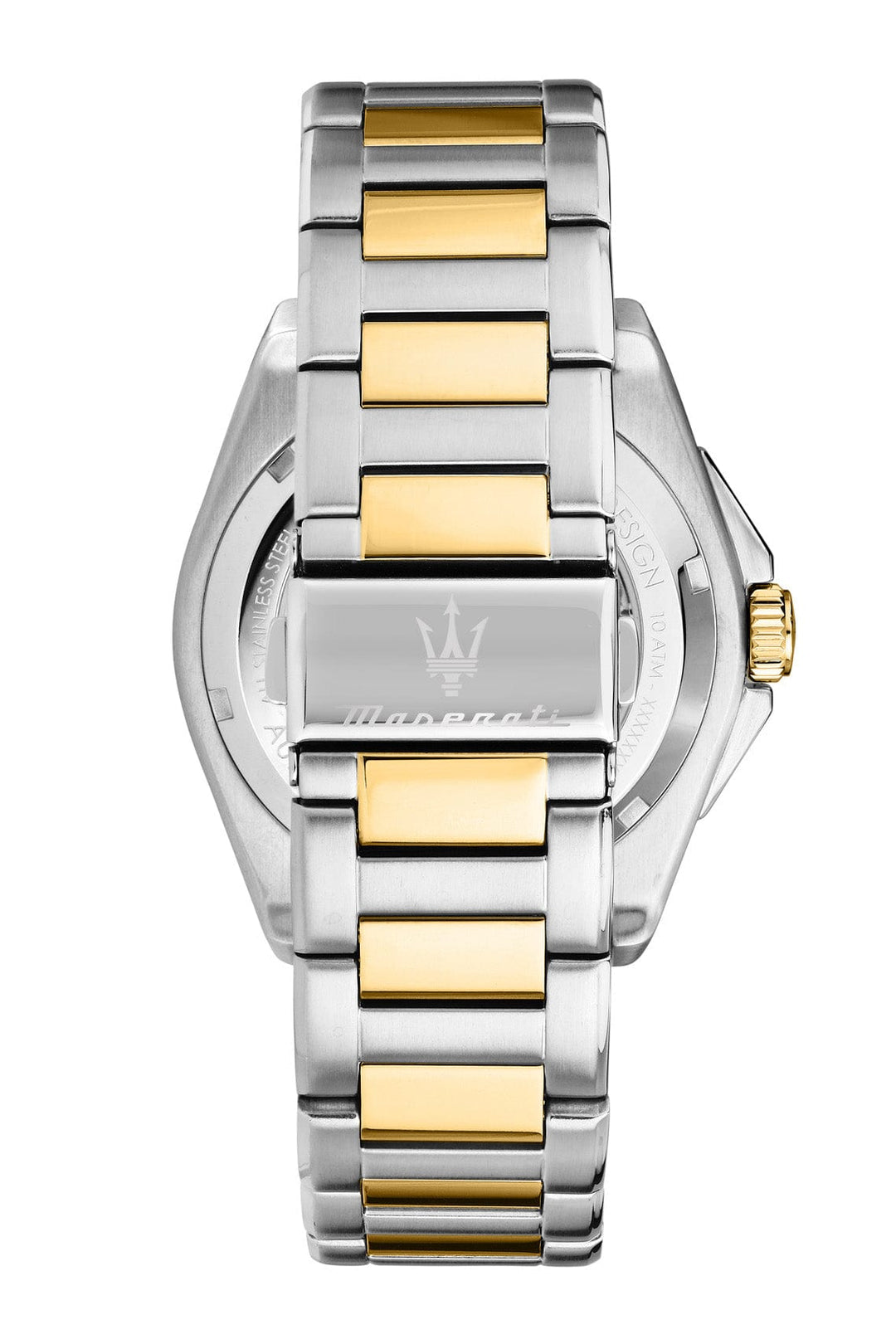 Watch Maserati Velocita 41mm Automatic Black Dial Two Tone Stainless Steel Strap Watch Brand