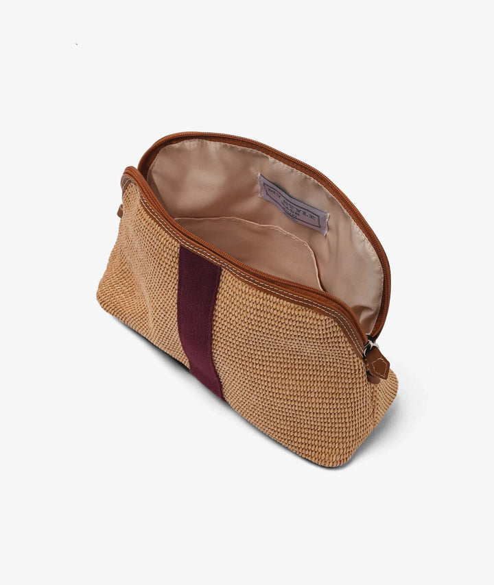 My Style Bags Cosmetic & Toiletry Bags My Style Bags Straw Cosmetic Bag - Large Bordeaux My Style Bags Personalised Straw Cosmetic Bag - Large Bordeaux Brand