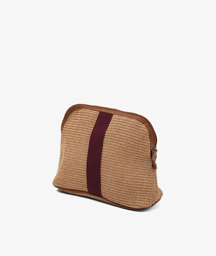 My Style Bags Cosmetic & Toiletry Bags My Style Bags Straw Cosmetic Bag - Large Bordeaux My Style Bags Personalised Straw Cosmetic Bag - Large Bordeaux Brand