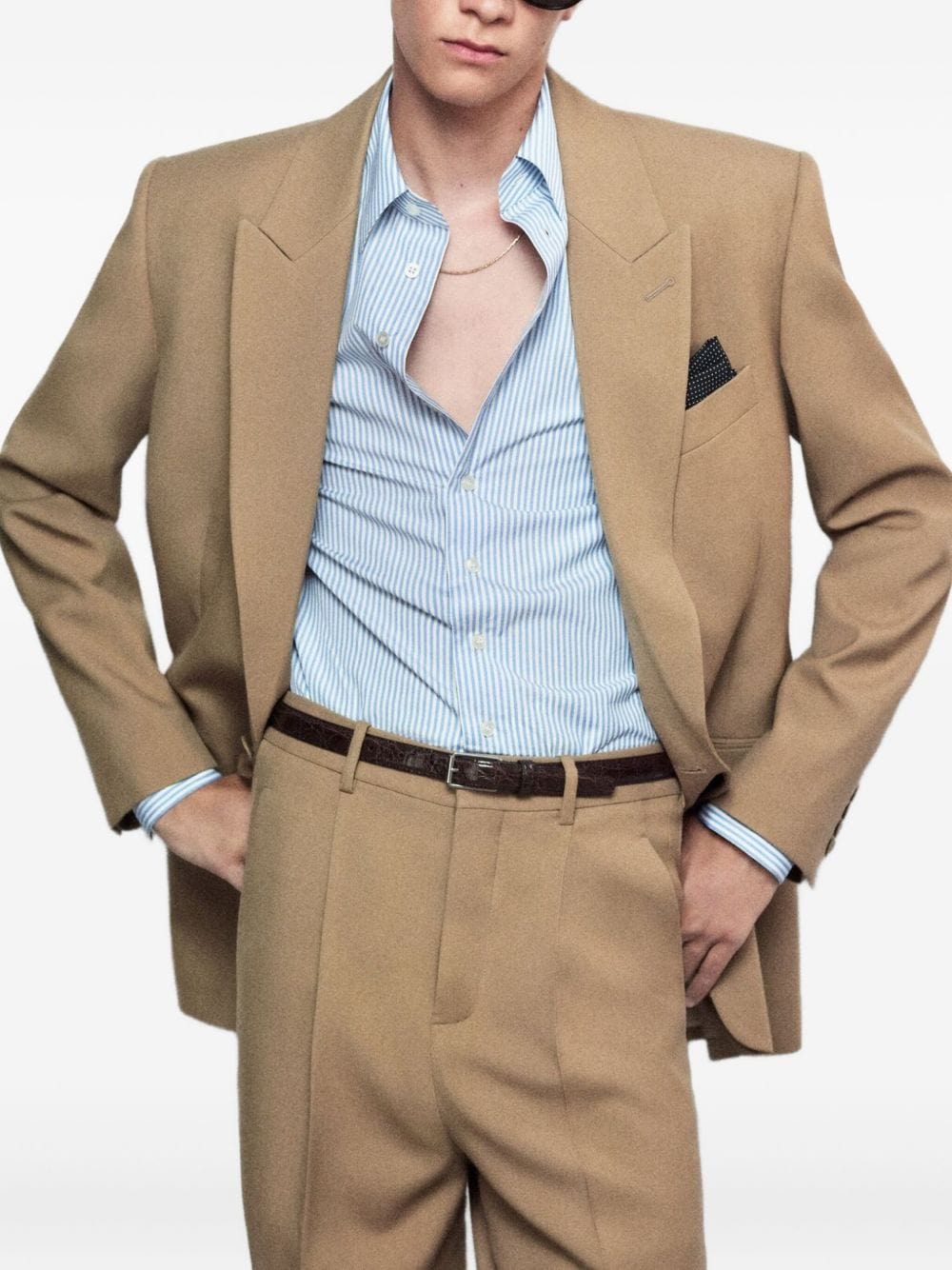 Saint Laurent Shirts 41 Saint Laurent striped oxford cotton shirt Saint Laurent striped oxford cotton shirt Brand