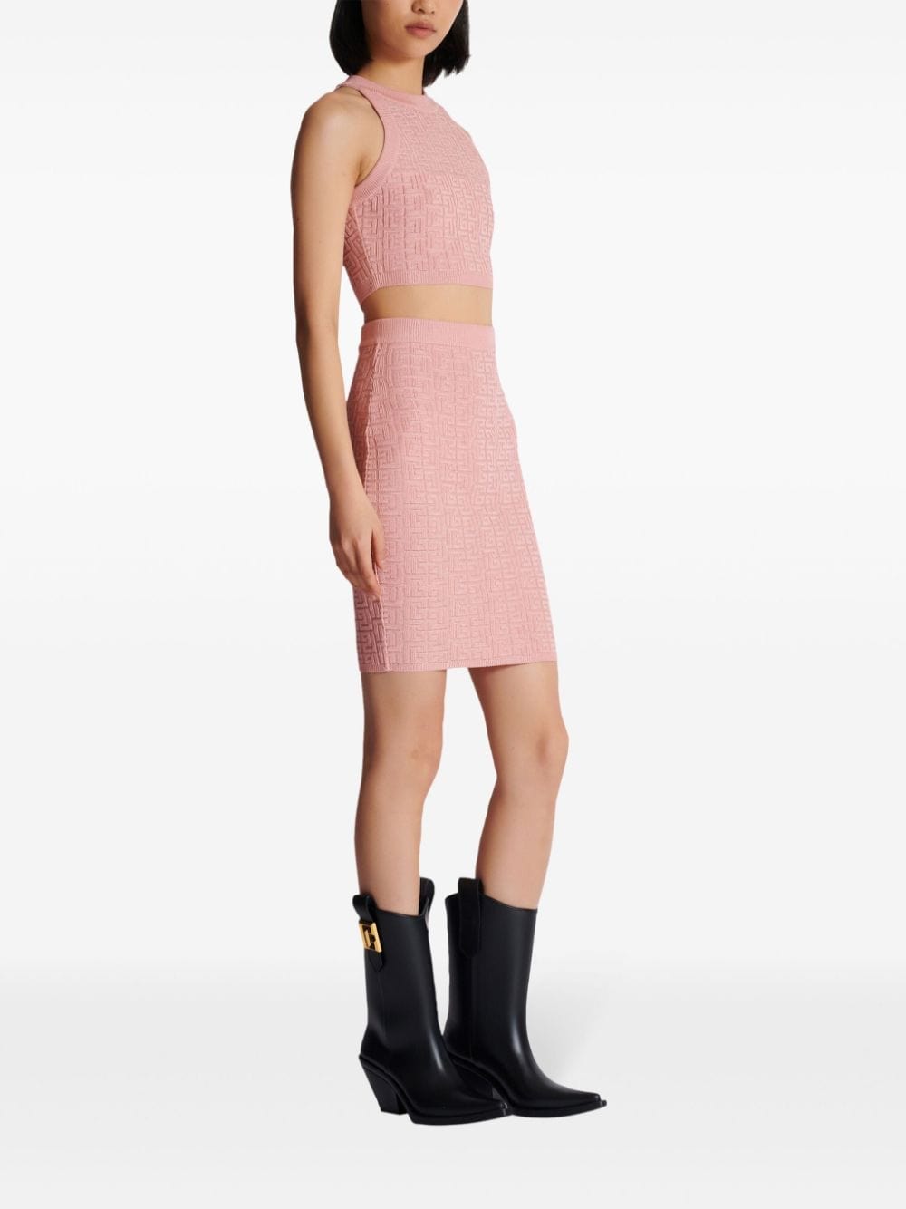 Balmain Topwear 40 Balmain Knit Top Balmain Pink Knit Top Brand