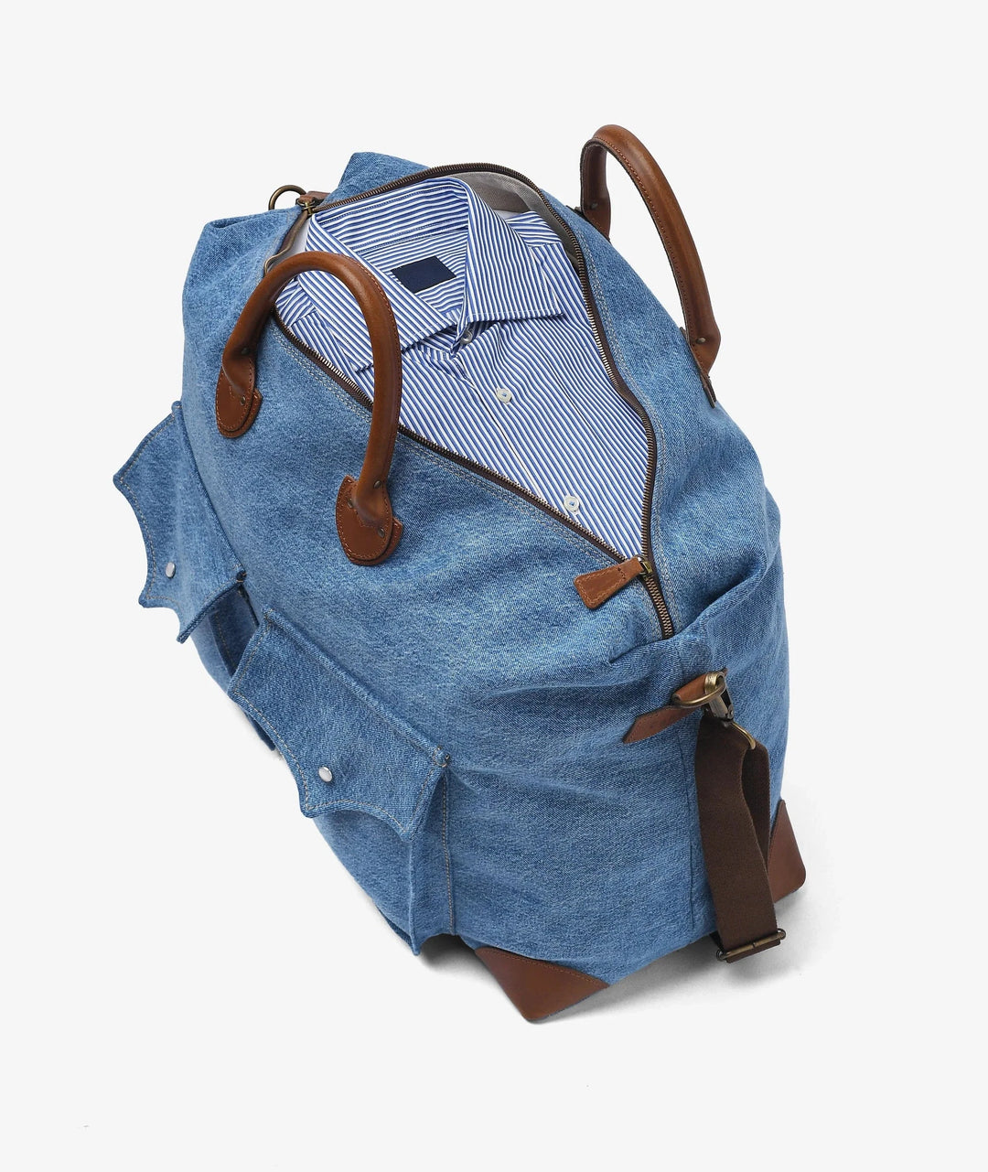 My Style Bags Travel Bags My Style Bags Harvard Safari Light Blue Ranch Candiani - Duffel Travel Bag My Style Bags Personilised Harvard Duffel Bag - Candiani Light Denim Brand