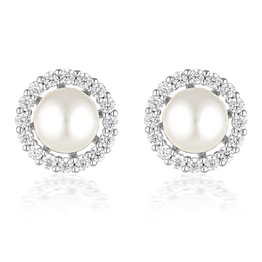 Georgini Earring Georgini Noel Nights Esteem Pearl Earrings Silver Brand