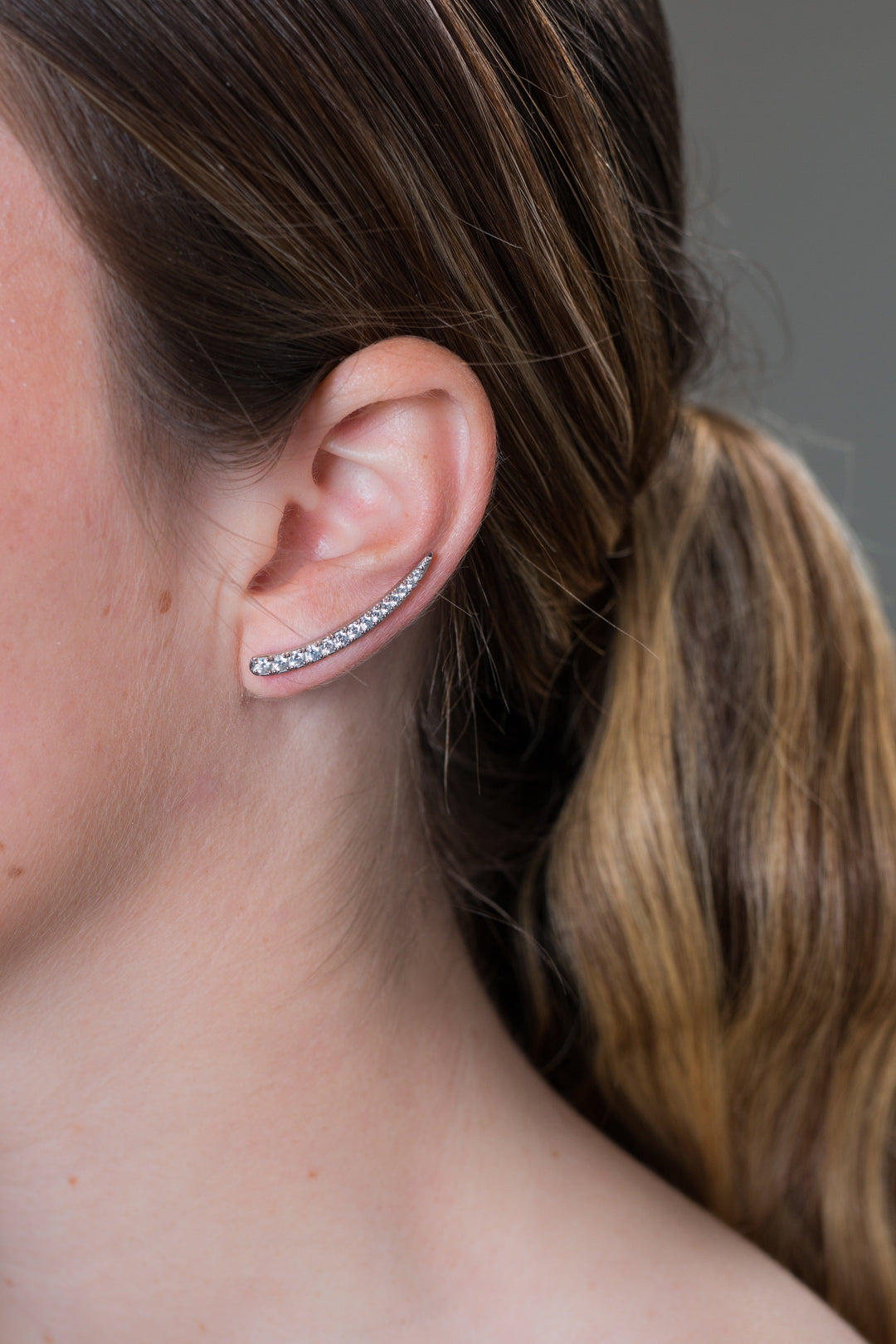 Georgini Earring Georgini Summer Sorbet Vanilla Vine Earrings Large Silver Brand