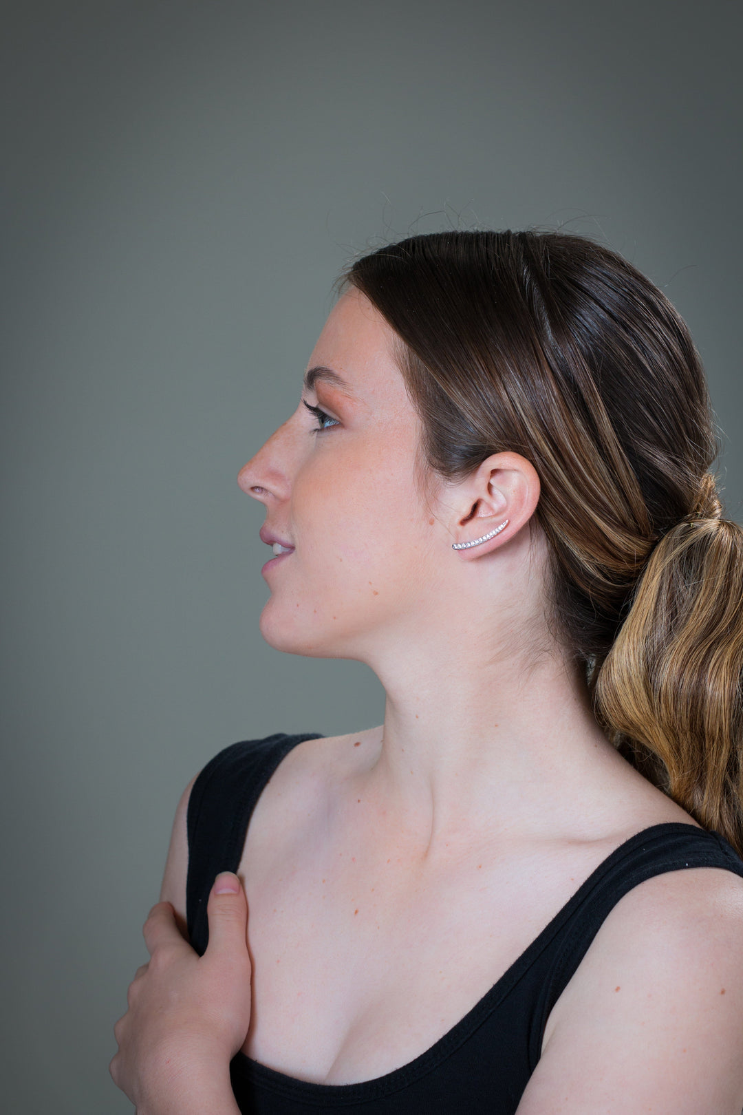 Georgini Earring Georgini Summer Sorbet Vanilla Vine Earrings Large Silver Brand