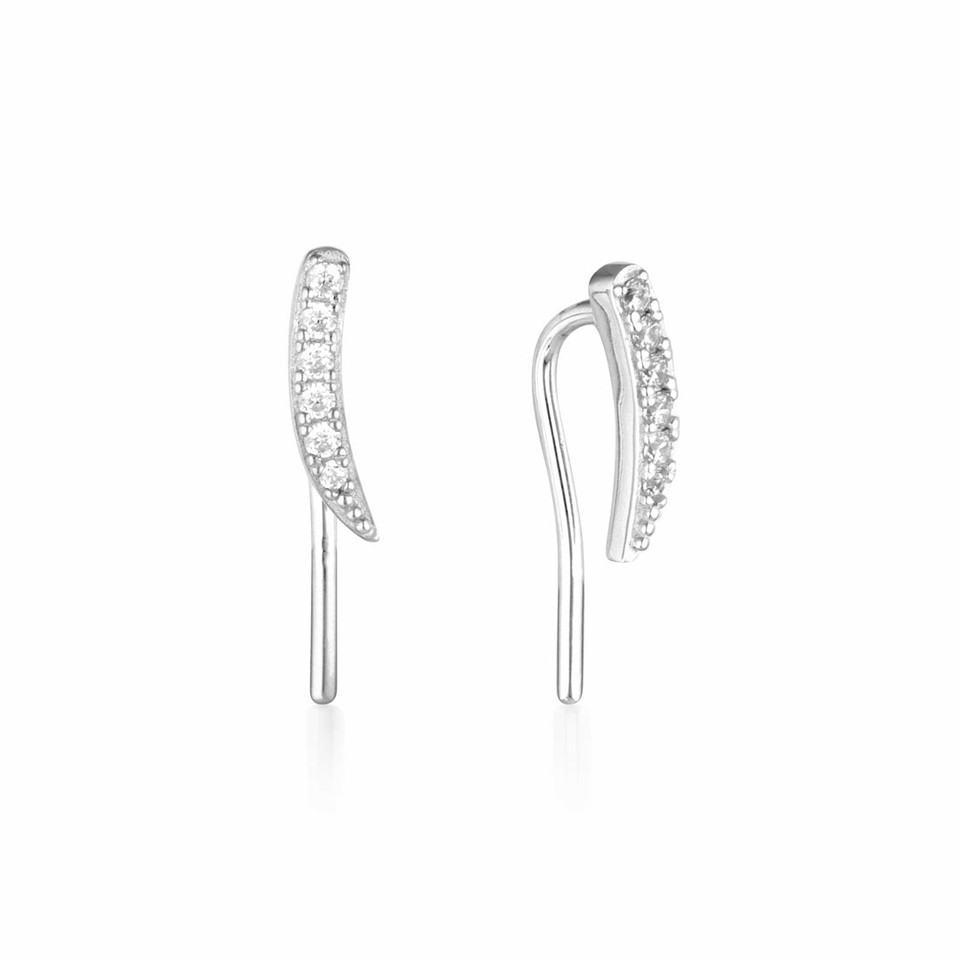 Georgini Earring Georgini Summer Sorbet Vanilla Vine Earrings Small Silver Brand