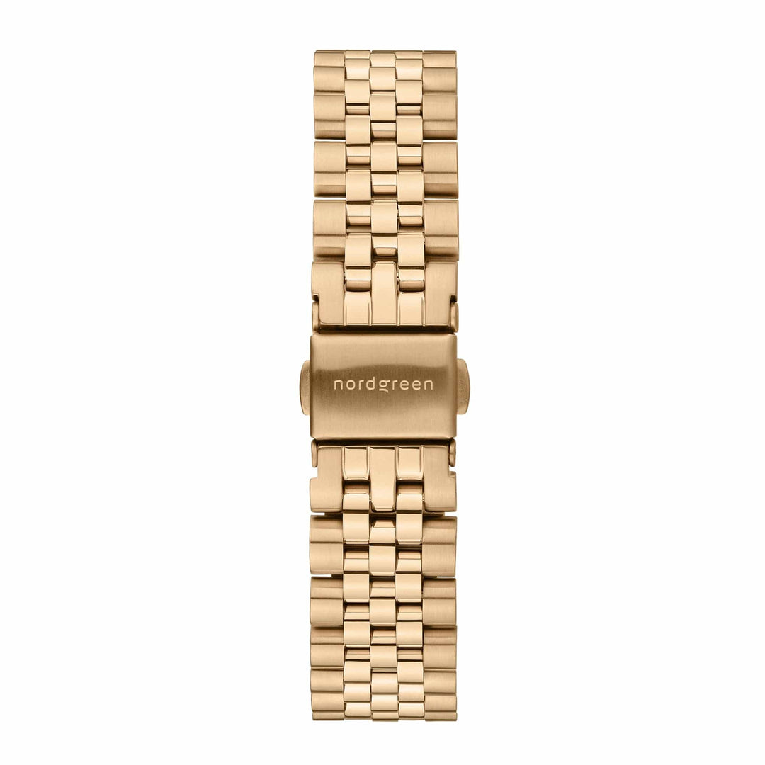 Nordgreen Watch Nordgreen Native 36mm 5 Link Bracelet Men's Gold Dress Watch Brand