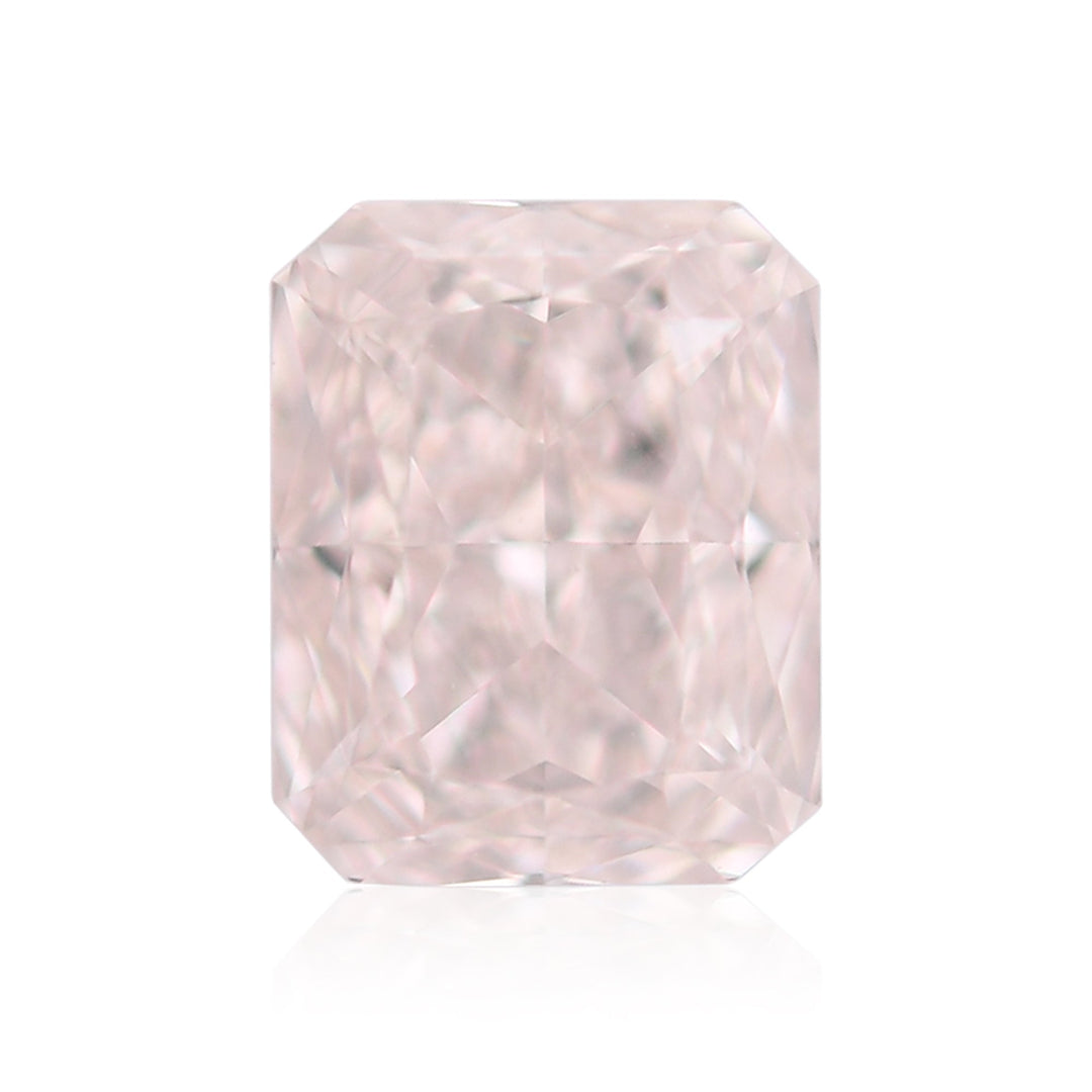 0.53 Carat Light Brown Pink Radiant Diamond VVS2 GIA
