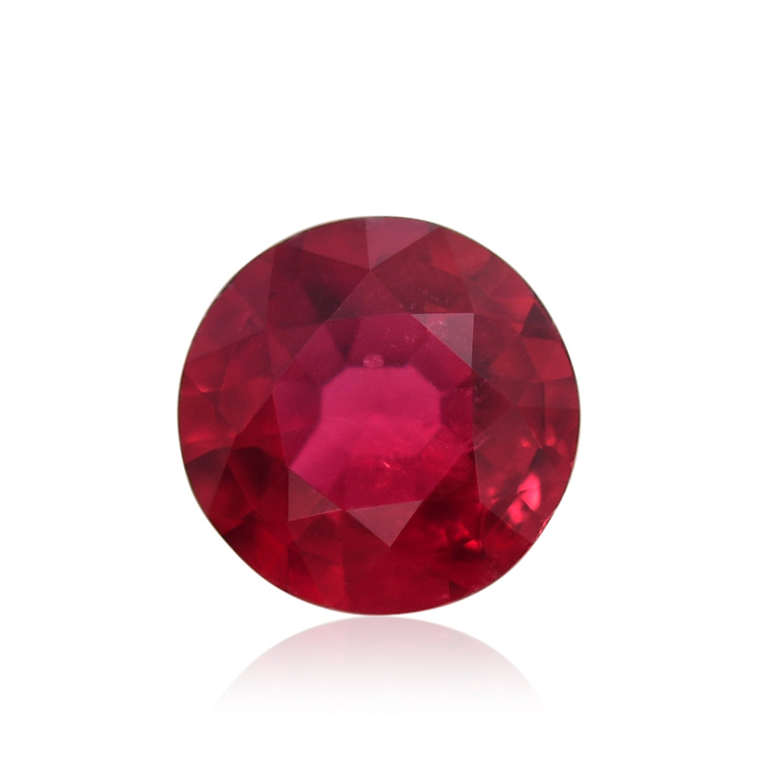 0.53 Carat Red MOZAMBIQUE Round Ruby