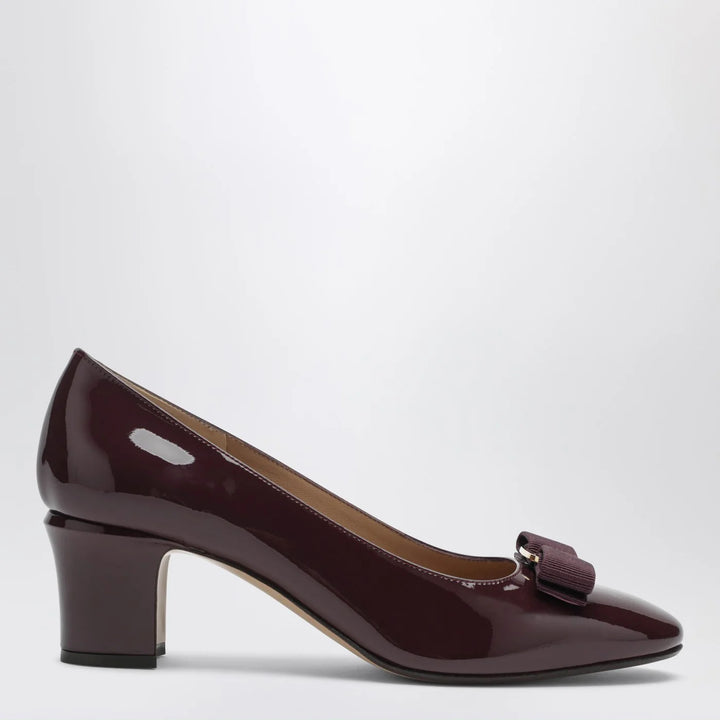 Ferragamo - Plum Vara Bow Pumps
