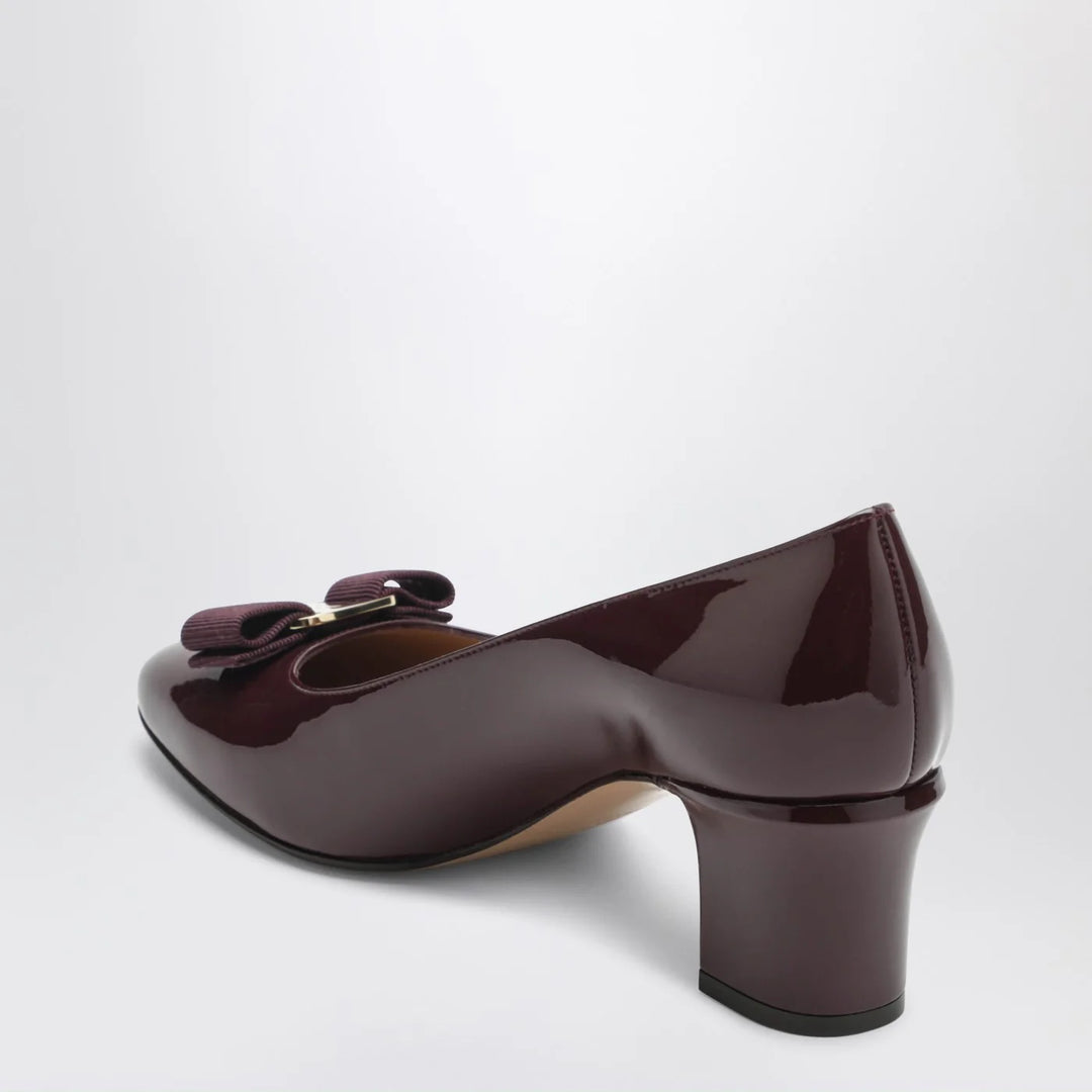 Ferragamo - Plum Vara Bow Pumps