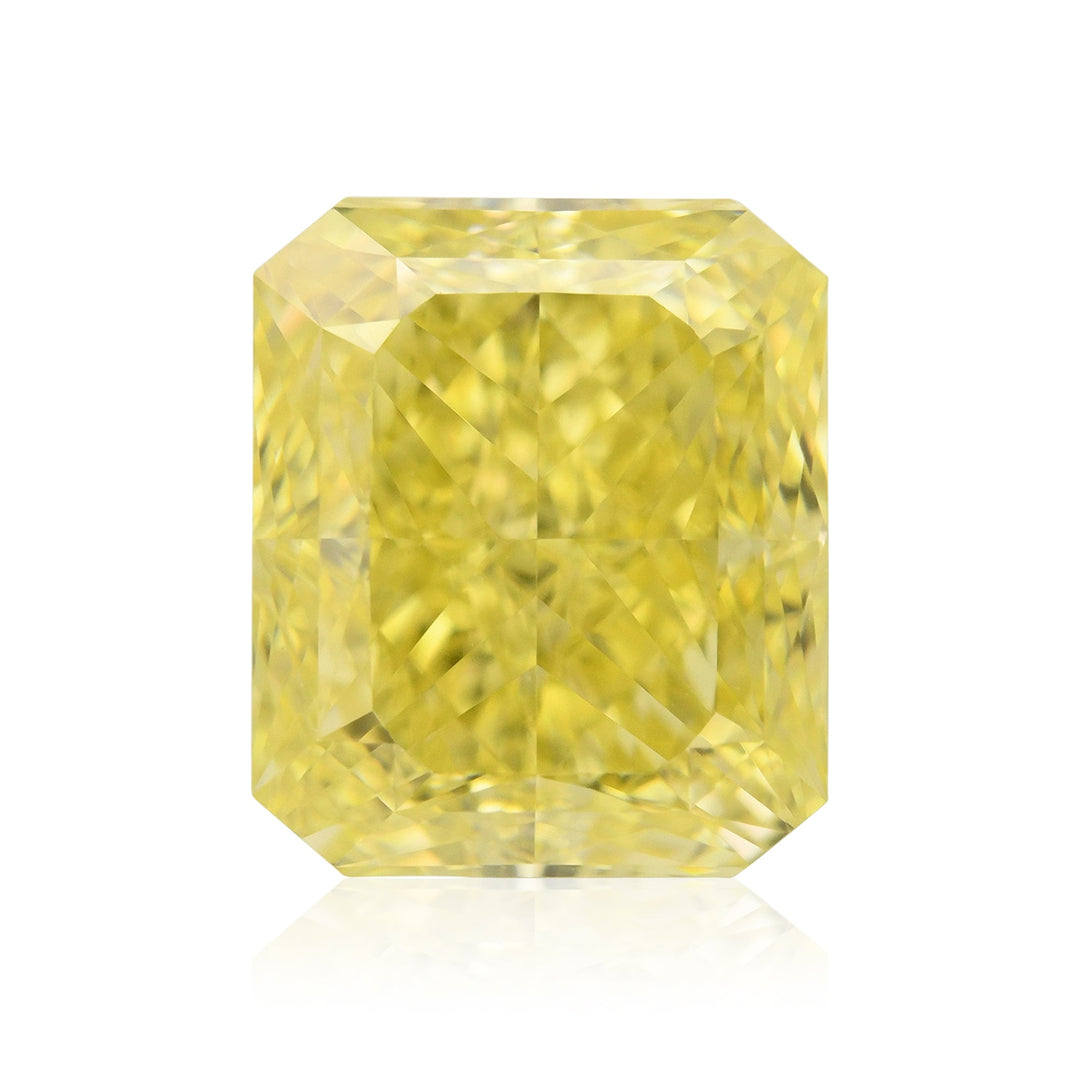 1.01 Carat Fancy Intense Yellow Radiant Diamond VS1 GIA