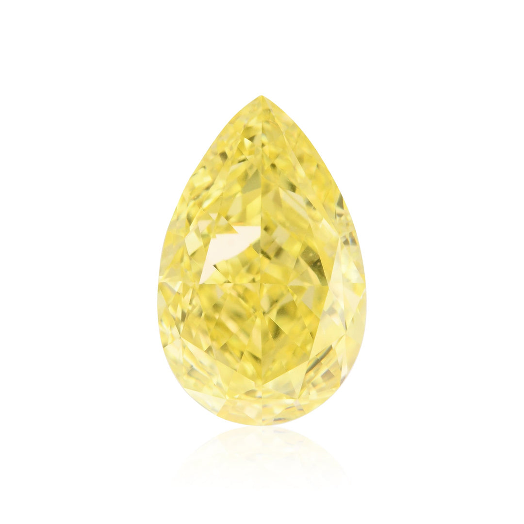 1.16 Carat Fancy Intense Yellow Pear Diamond VS1 GIA