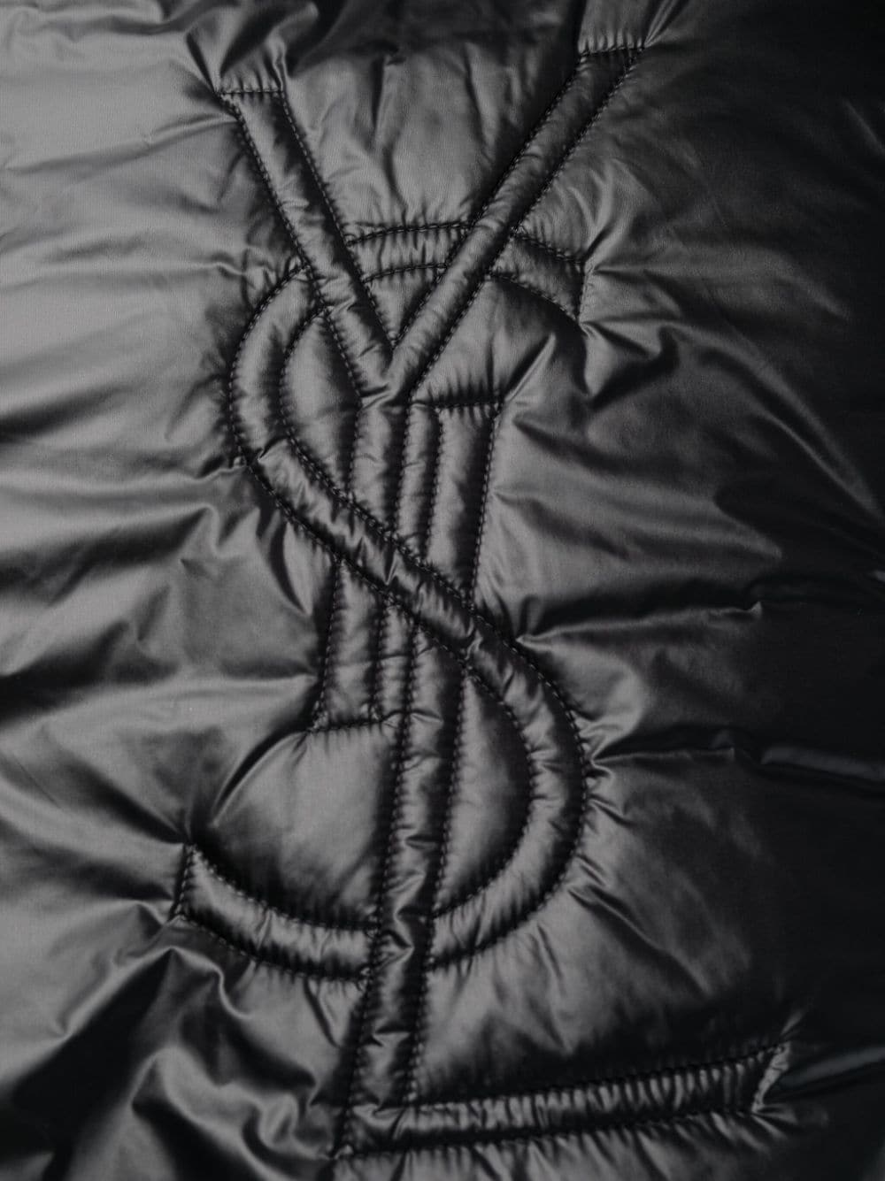 Saint Laurent Cassandre Anorak Oversized Hooded Coat