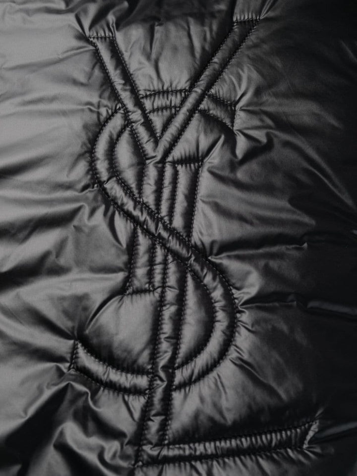 Saint Laurent Cassandre Anorak Oversized Hooded Coat