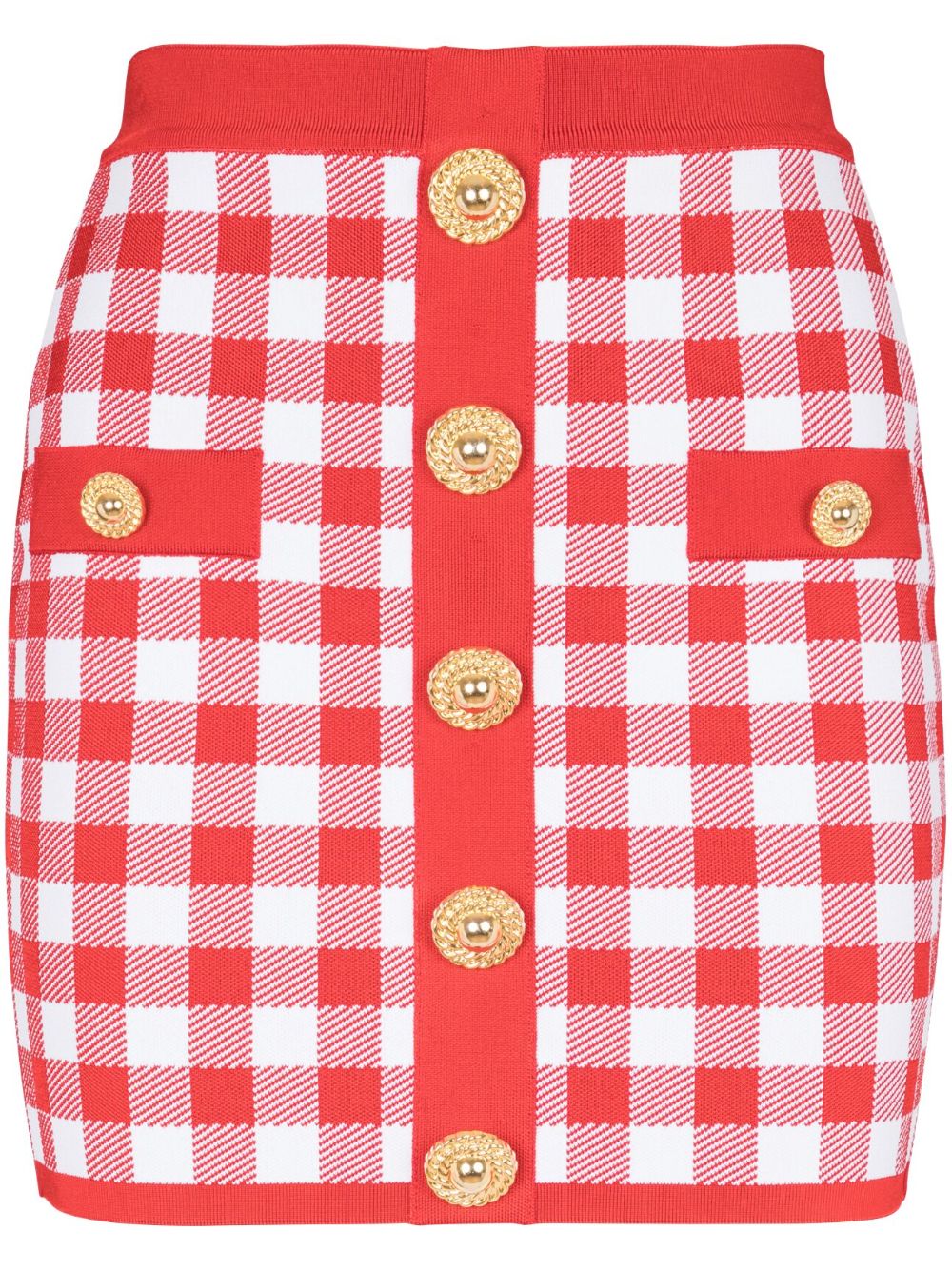 Balmain Gingham Skirt