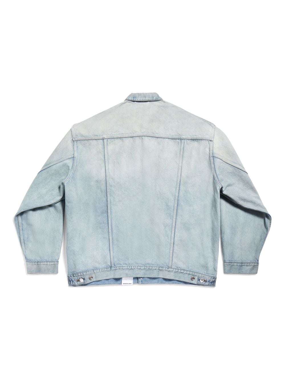 Jackets 1 Balenciaga Denim jacket with flap pockets and drop shoulder Brand