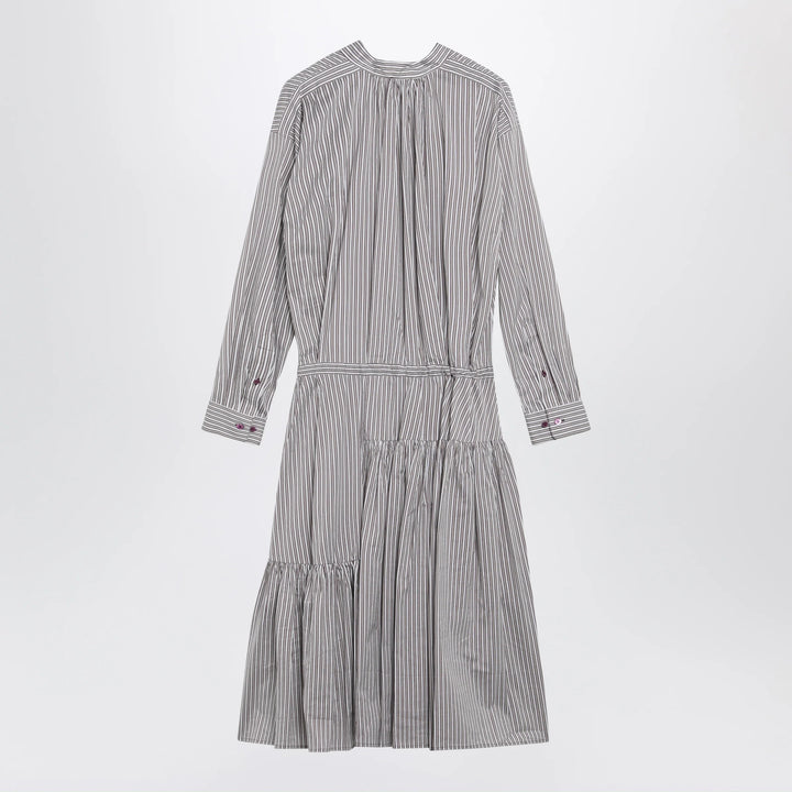 Dries Van Noten - Striped shirt dress in cotton and silk