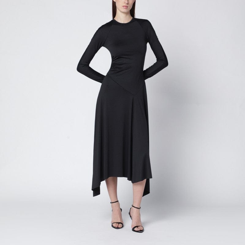 Dresses Victoria Beckham - Black asymmetric midi dress - 6 UK Brand