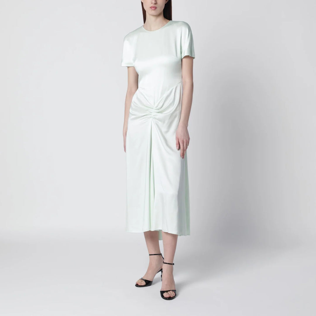 Victoria Beckham - Blaire dress with gathered waist in aloe colour