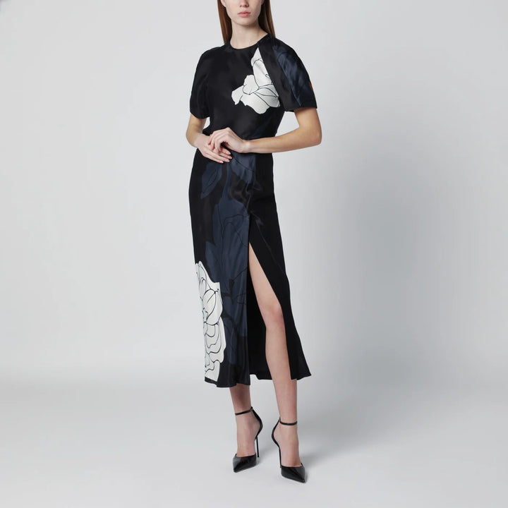Victoria Beckham - Eve floral satin midi dress