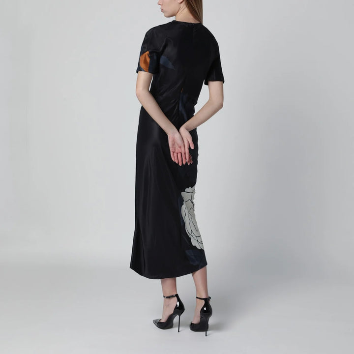 Victoria Beckham - Eve floral satin midi dress