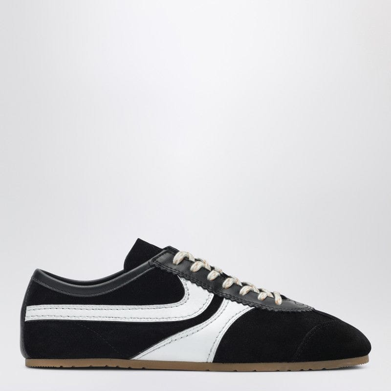Shoes Dries Van Noten - Black/white leather and suede sneakers - 36 IT Brand