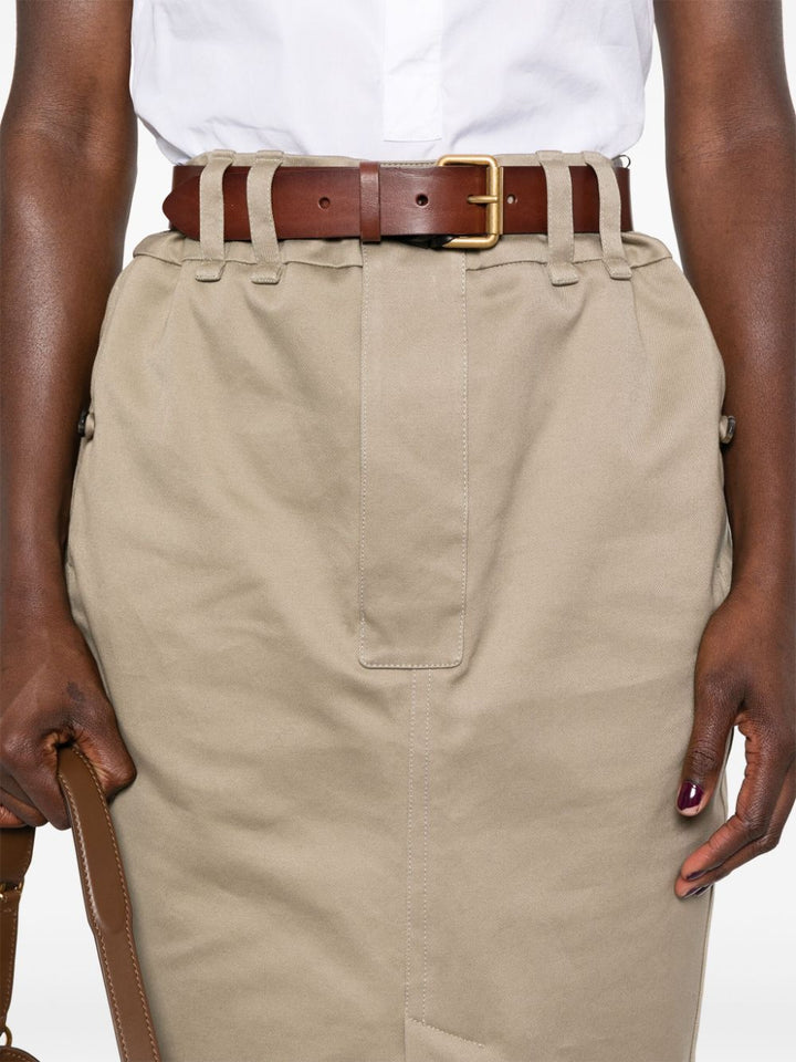 Saint Laurent Skirts Beige