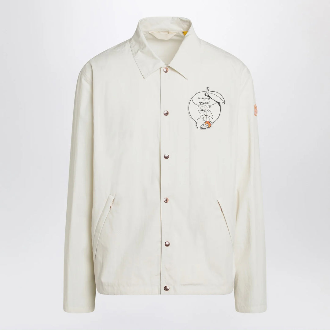 Moncler Genius - White Satsuma shacket in canvas and nylon