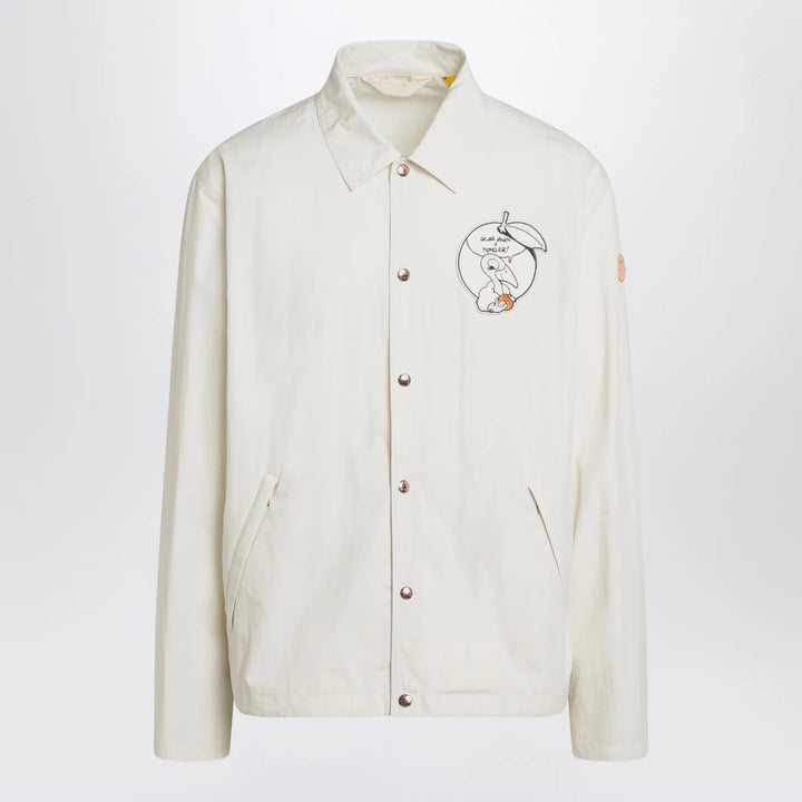 Moncler Genius - White Satsuma shacket in canvas and nylon