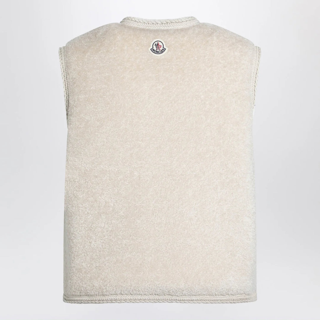 Moncler - Mimosa gilet in teddy-effect fleece
