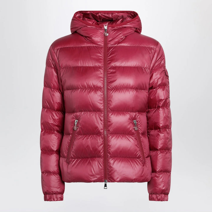 Moncler - Glesse short padded jacket with hood in red