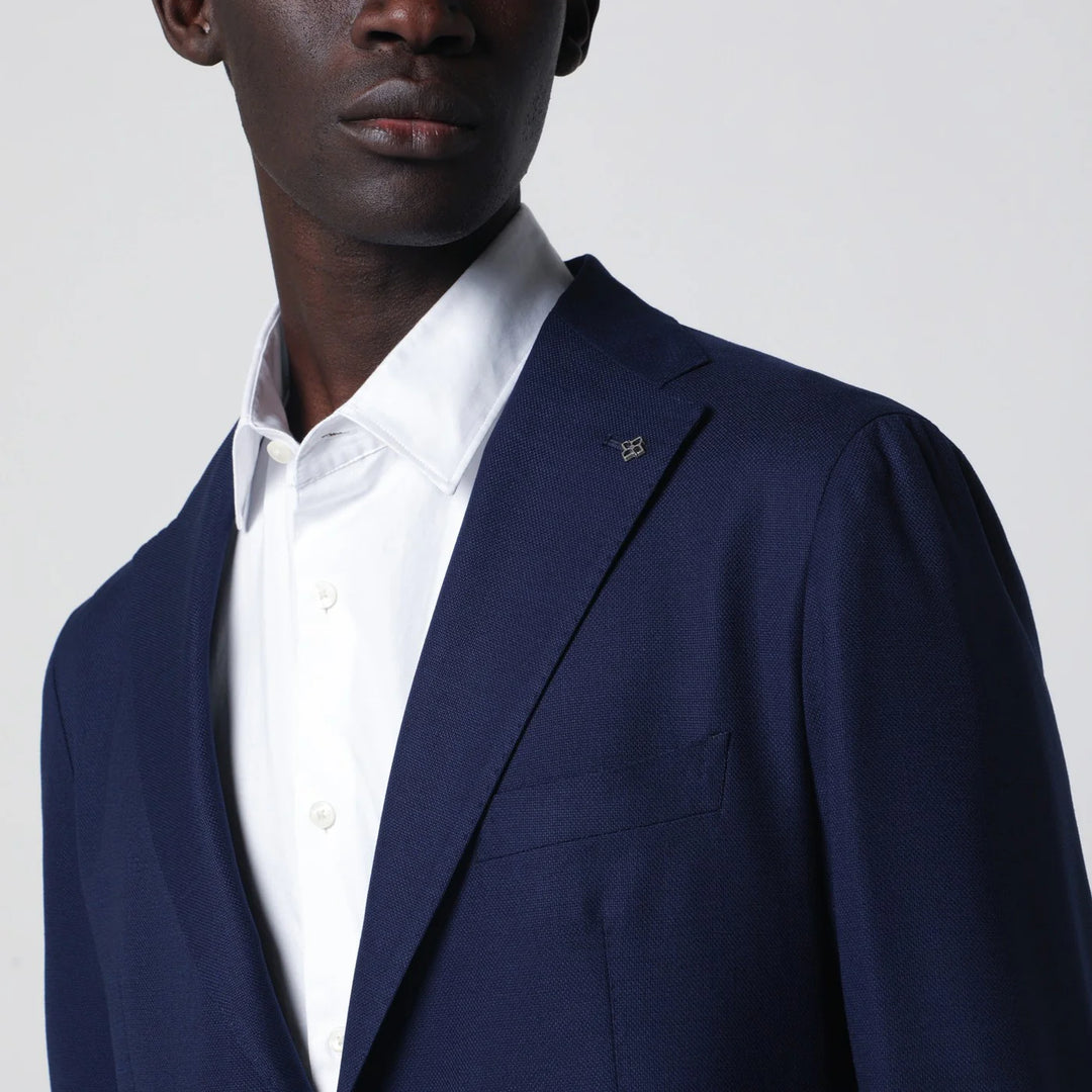 Tagliatore - Blueette wool single-breasted jacket