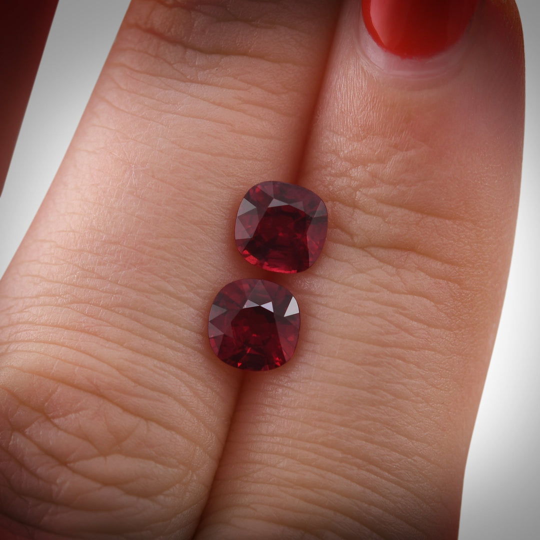 2.18 Carat Red MOZAMBIQUE Cushion Ruby CD