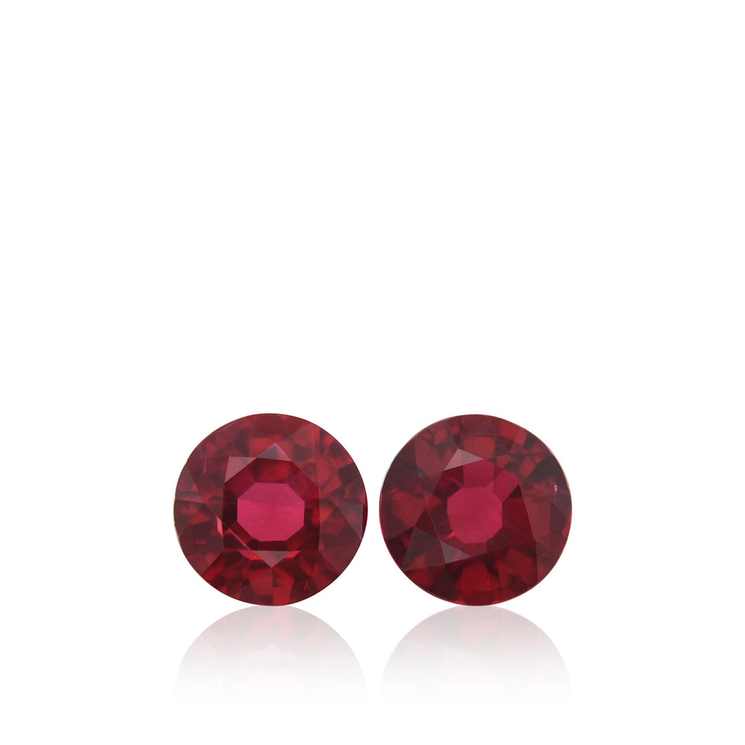 2.83 Carat Red MOZAMBIQUE Round Ruby GIA