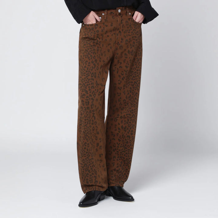 Citizens of Humanity - Relaxed Miro jeans with cheetah print