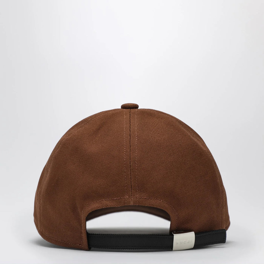 Sacai x Carhartt WIP - Beige baseball cap with logo patch