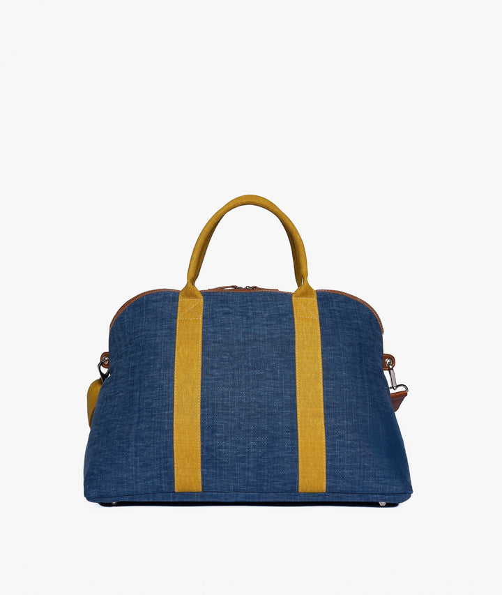 Duffel Bag My Style Bags London Procida Travel Duffle Bag in Denim/Ochre Brand