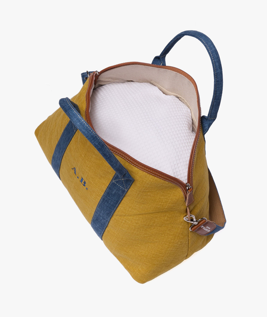 Duffel Bag My Style Bags London Procida Travel Duffle Bag in Ochre/Denim Brand