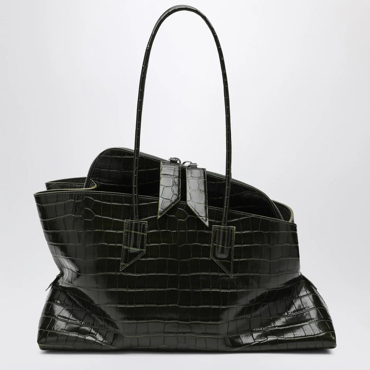 The Attico - Dark green La Passeggiata medium bag