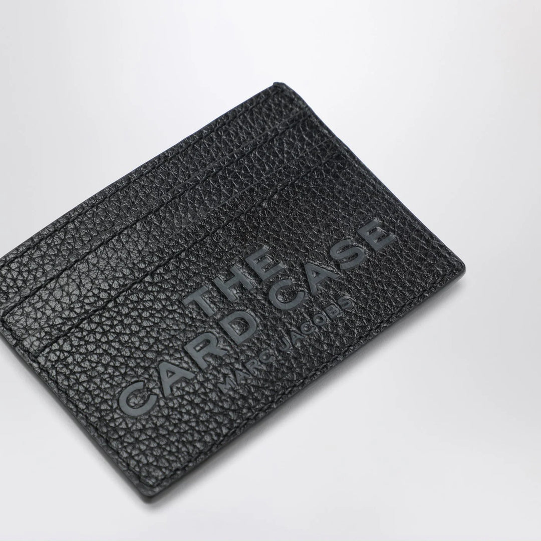 Marc Jacobs - Black full-grain leather cardholder