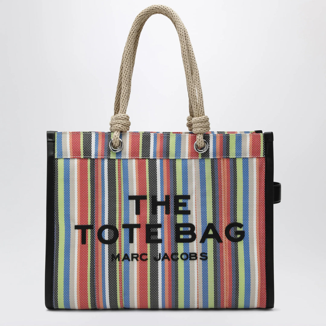 Marc Jacobs - Large rainbow-striped mesh tote bag