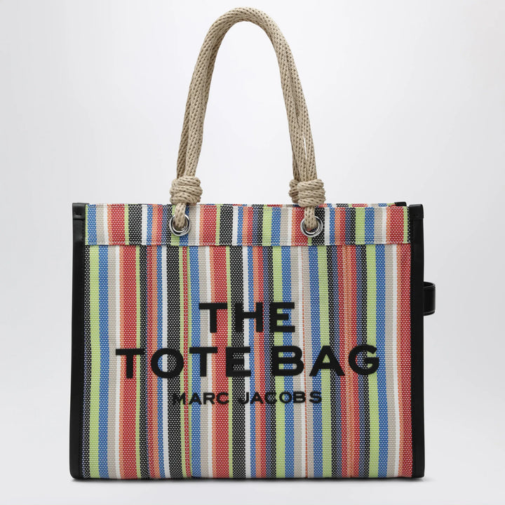 Marc Jacobs - Large rainbow-striped mesh tote bag