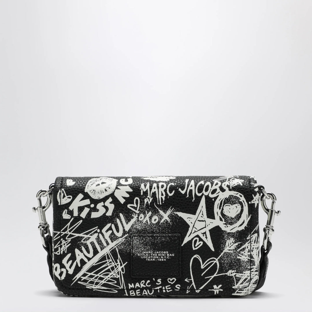 Marc Jacobs - Mini shoulder bag black with punk lettering