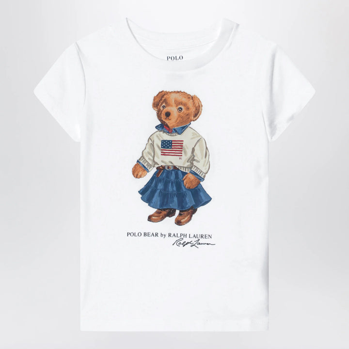 Polo Ralph Lauren - White cotton Polo Bear T-shirt