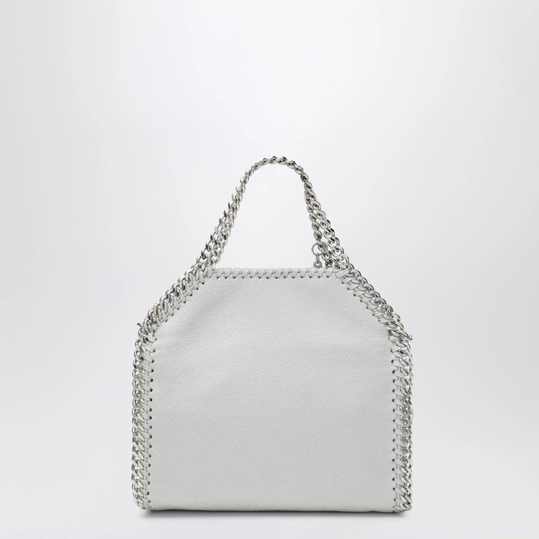 Stella McCartney - Pearl grey micro Falabella tote bag