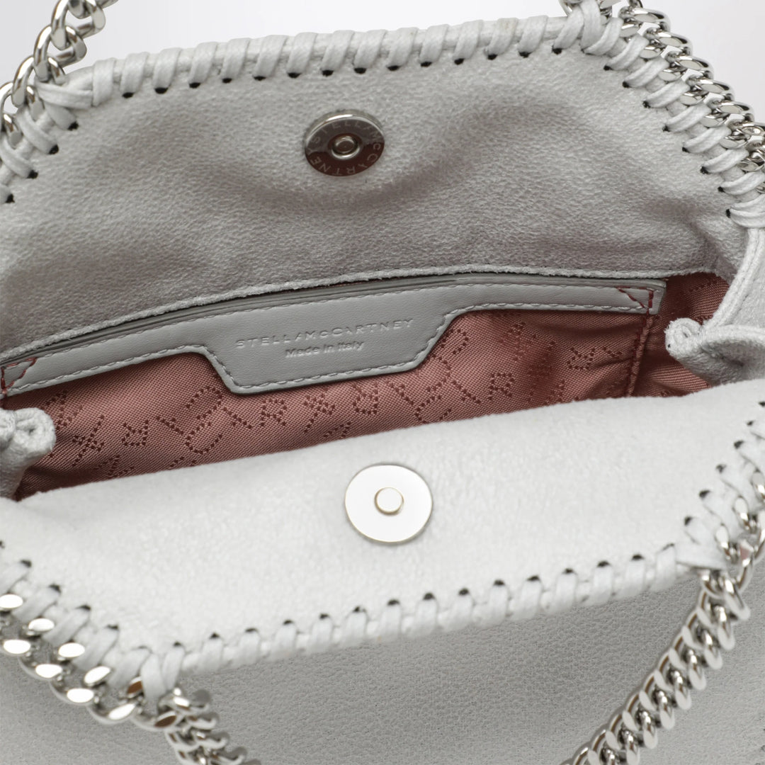 Stella McCartney - Pearl grey micro Falabella tote bag